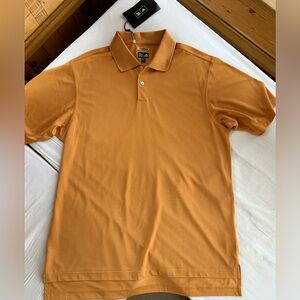 Adidas Men's Polo Shirt in Amber Orange